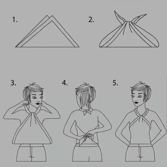 🆕Luxury  Satin Scarf Top - Picture 6 of 13